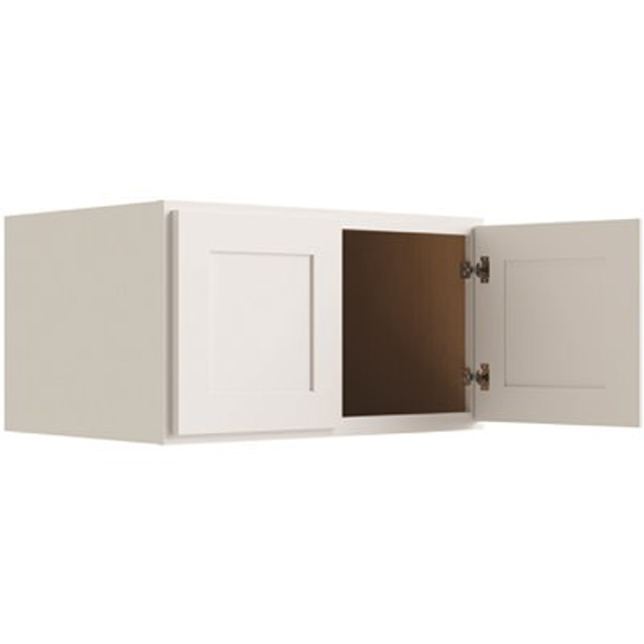 CNC Cabinetry Cabinetry Luxor White Wall Cabinet, 24 Deep 33w X 18h