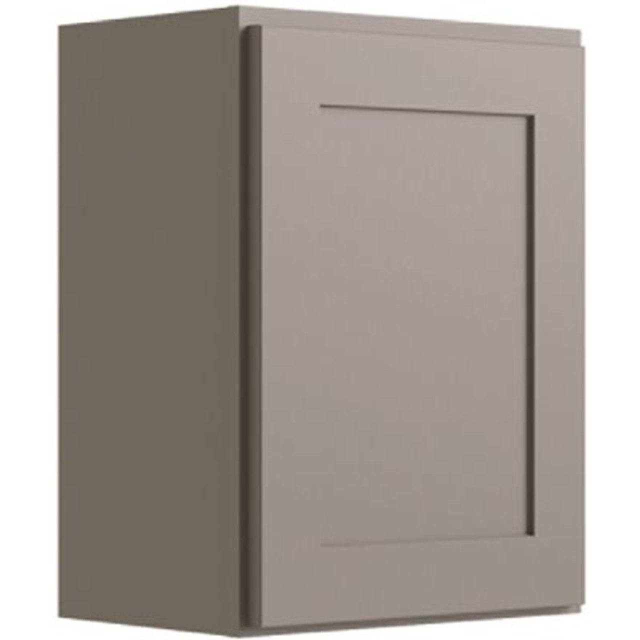 CNC CABINETRY Luxor 1-Door Wall Cabinet, 18"w X 30"h X 12"d, Shaker Misty Grey