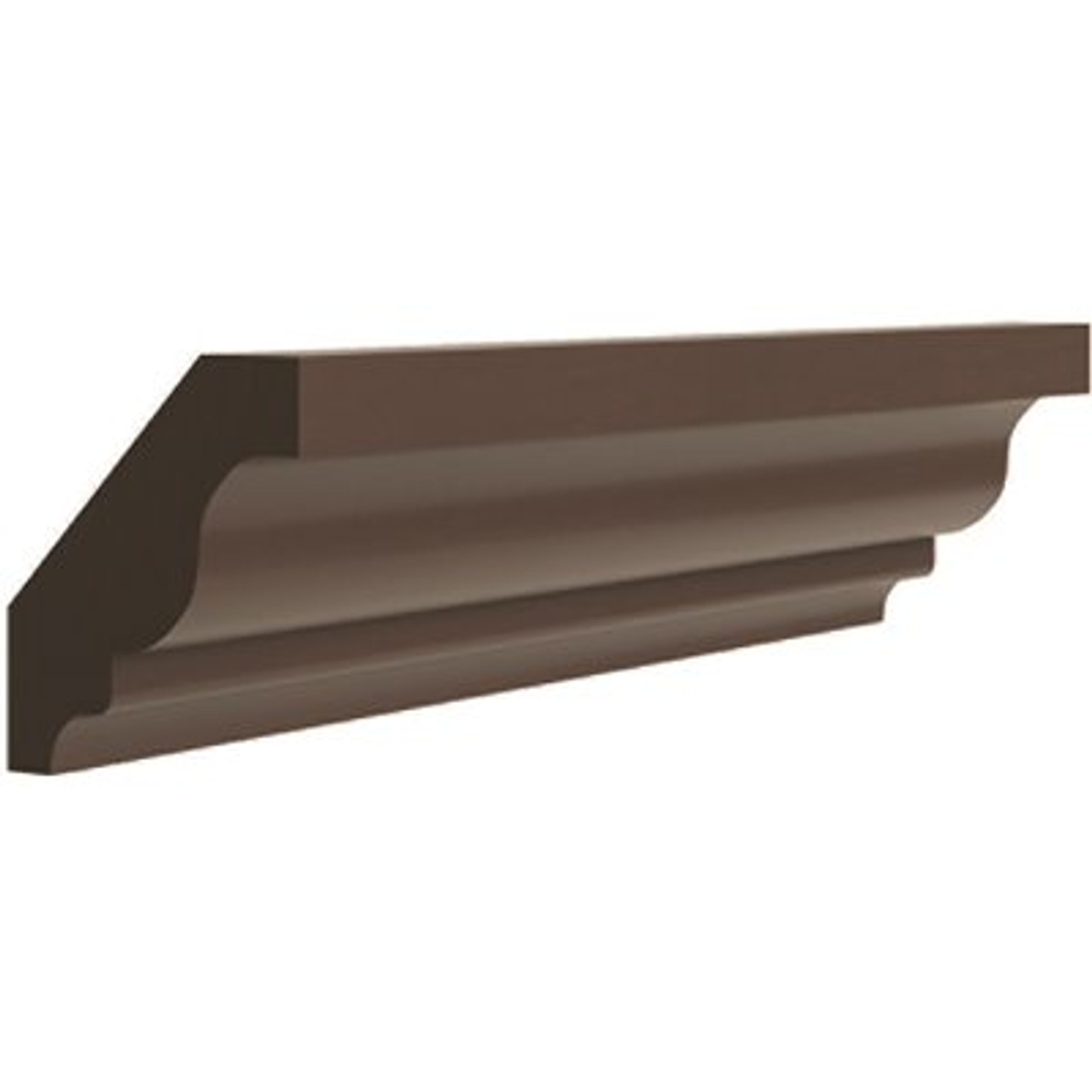 CNC Cabinetry Luxor Crown Molding Crm, 96"l X 2"h X 2"d, Shaker Espresso