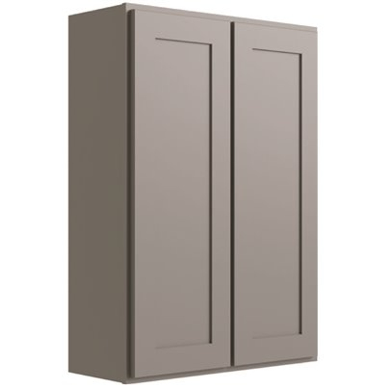 CNC Cabinetry Luxor 2-Door Wall Cabinet, 36"w X 42"h X 12"d, Shaker Misty Grey
