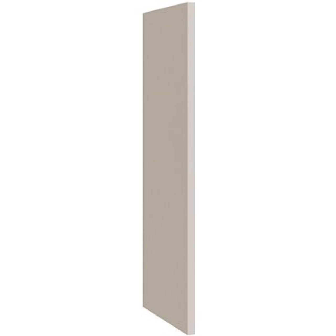 CNC Cabinetry Luxor Wall End Skin, 0.25"w X 96"h X 23.25"d, Shaker Misty Grey