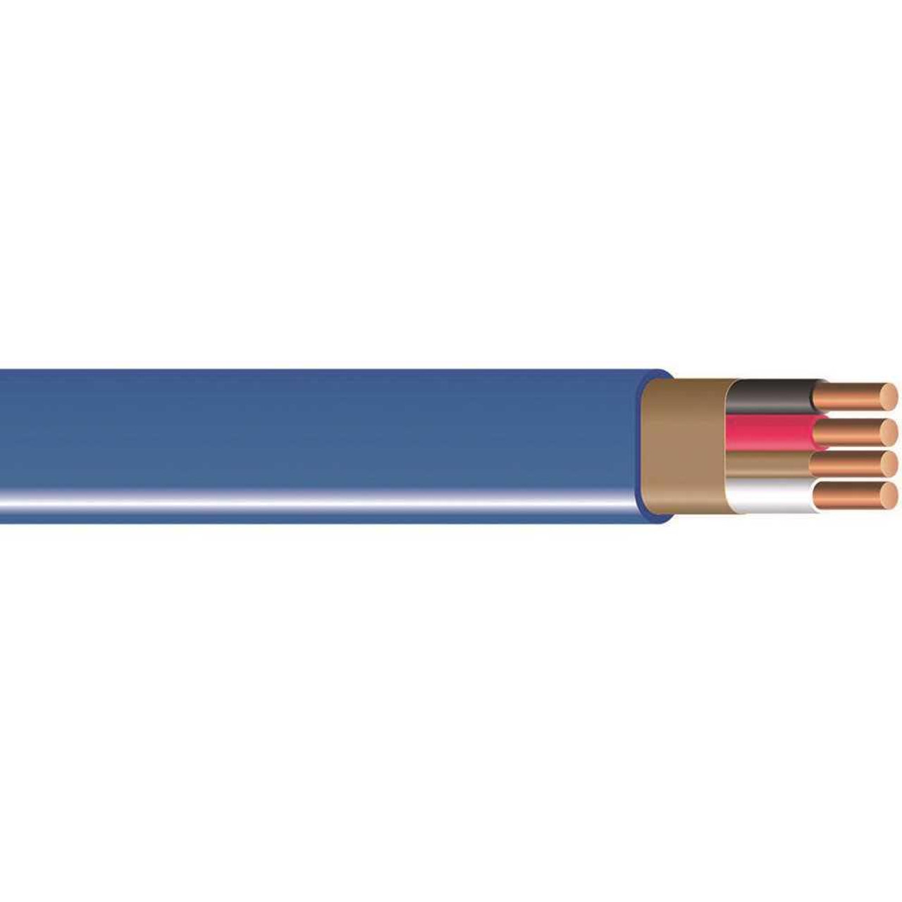 Southwire Southwire 14/3 Solid Romex Sim Pull Cu Nm-B With G Wire, Blue, 250 Ft.