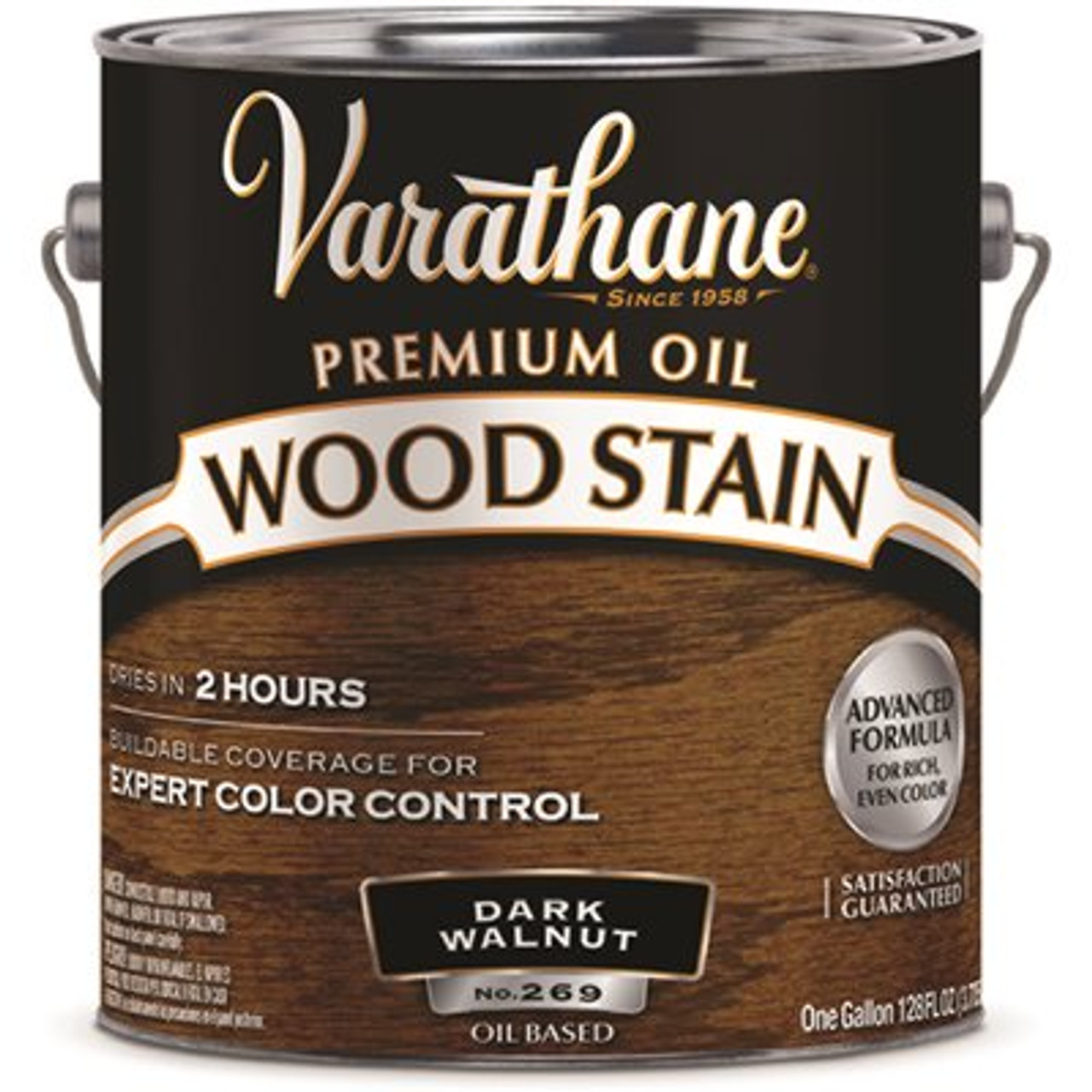 Rust-Oleum Rust-Oleum Varathane Premium Wood Stain, Dark Walnut, 1 Gallon, Case Of 2