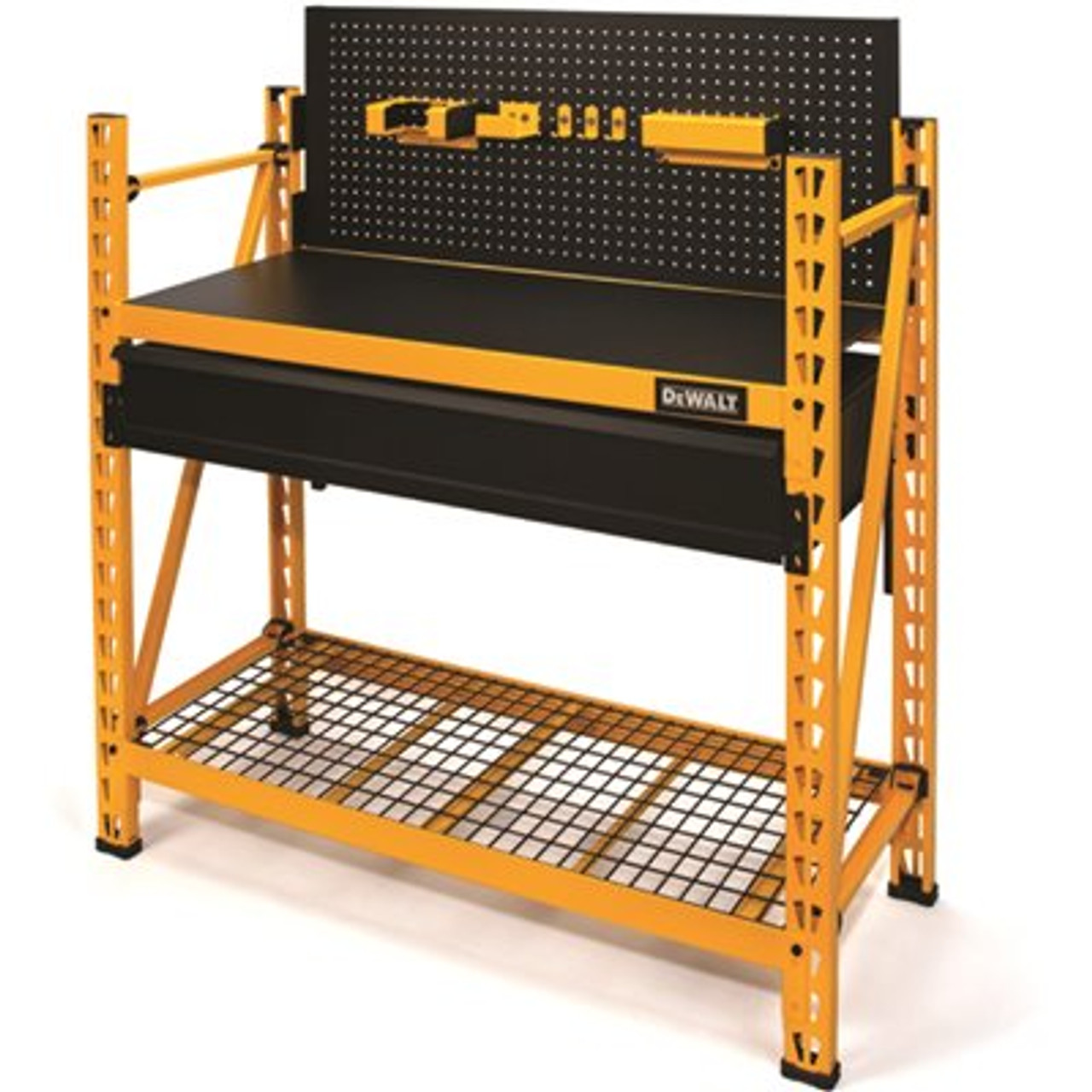 Dewalt 2-Shelf Industrial 4-Foot Storage Rack Work Station Kit