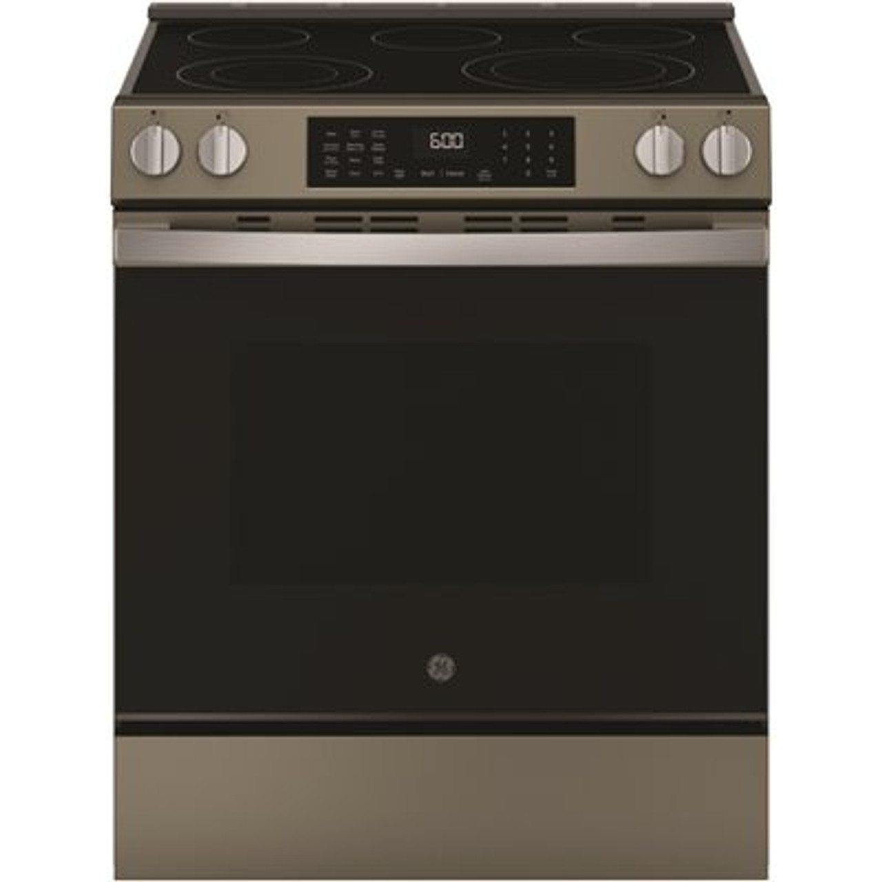 Ge 30 Inch 5.3 Cubic Feet Slide In Electric Convection RanWith Air Fry, Slate