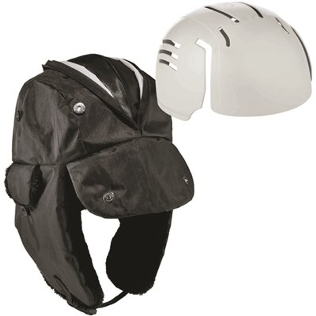 Ergodyne 6802zi S/m Kit Black Zippered Trapper Hat Bump Cap Insert