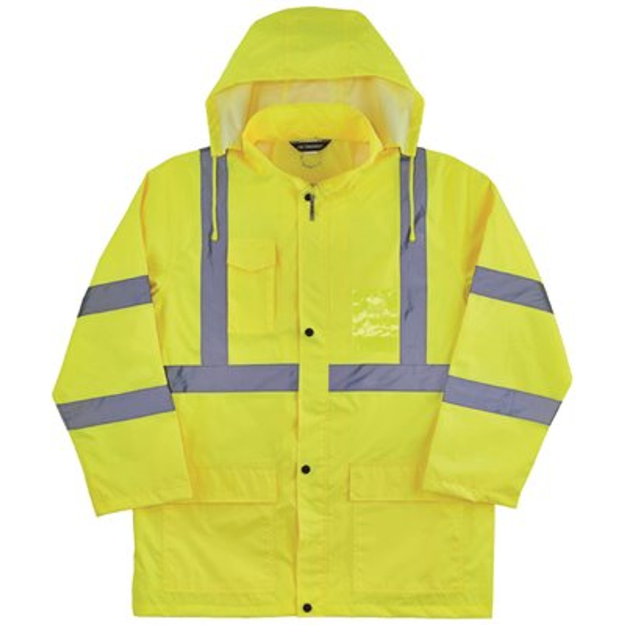 Ergodyne 8366 S Lime Class 3 Lightweight Hi-Vis Rain Jacket