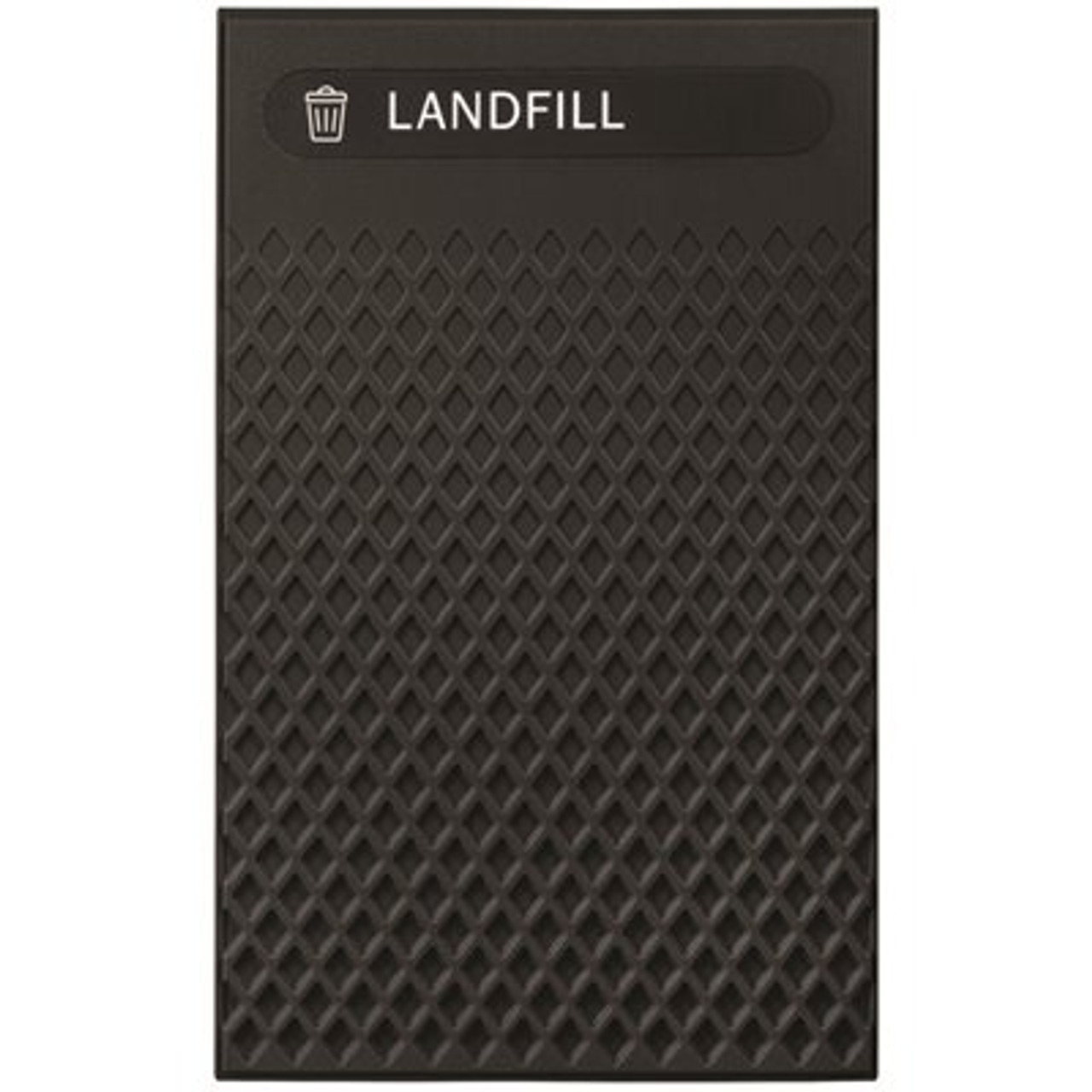 Rubbermaid Commercial Deco Plastic Landfill Insert Panels Large Black Case Of 4