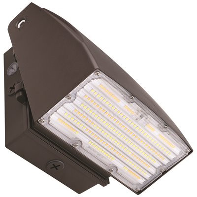 Eti 200-Watt Bronze Integrated LED Wall Pack Light 120-277 V