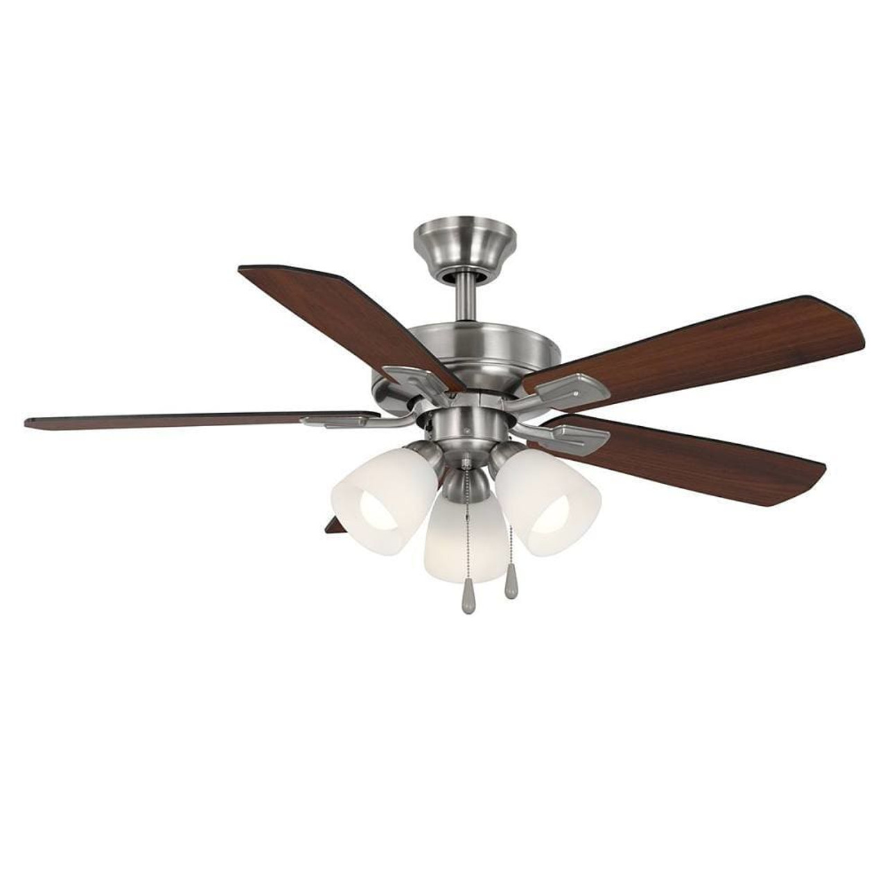 Seasons Sinclair II 44" LED Ceiling Fan, Indoor, Brushed Nickel