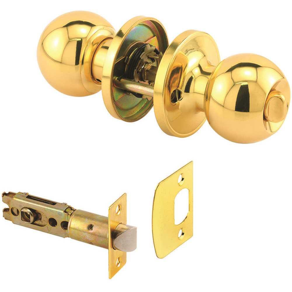 Generic Privacy Knob, Fits 2-3/8 In. And 2-3/4 In. Backset, Rd, Brs