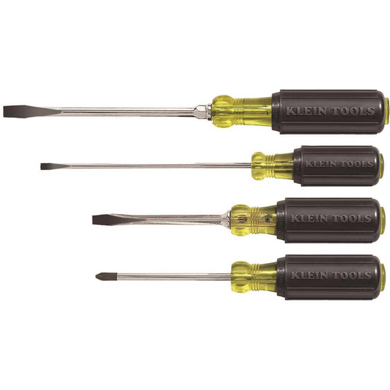 Klein Tools Cushion-Grip Screwdriver Set, 4 Piece Set