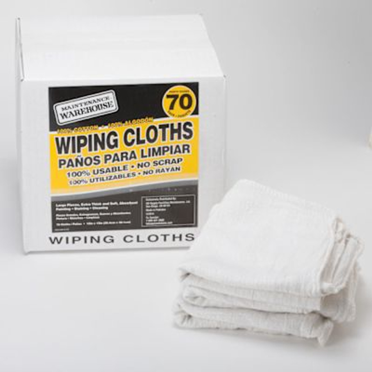 Maintenance Warehouse 10 X 15" Wiping Cloth Case Of 70 Maintenance Warehouse 10 X 15" Wiping Cloth Case Of 70