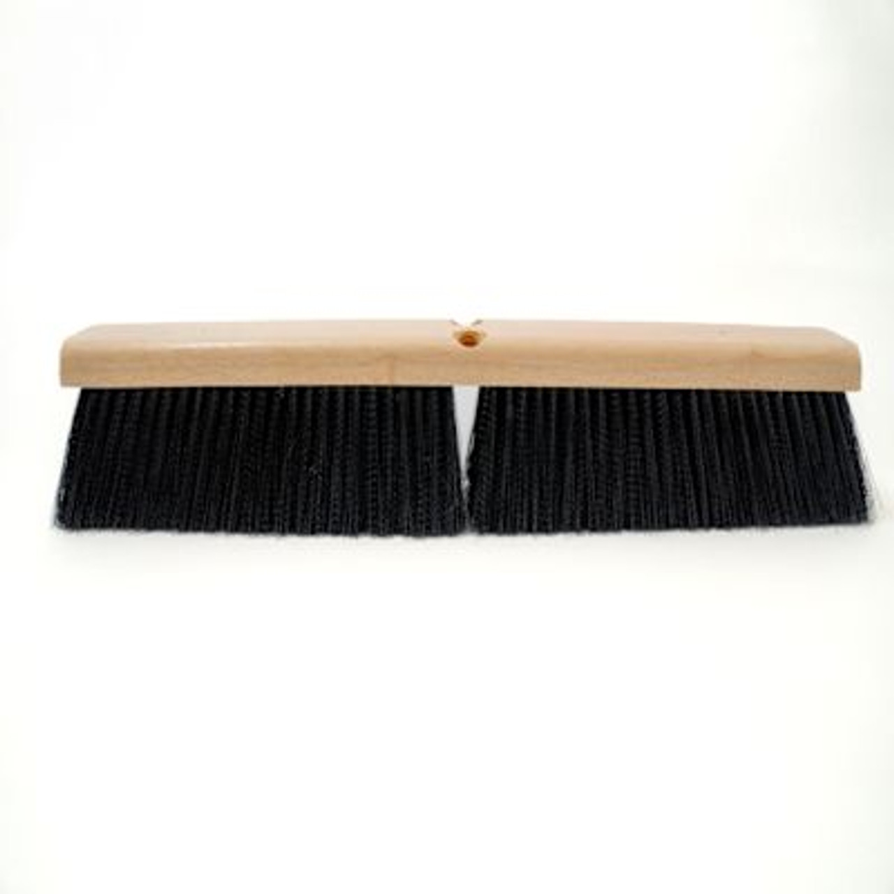 Renown 24" Polypropylene Medium Heavy Sweep Broom Center Block Black Renown 24" Polypropylene Medium Heavy Sweep Broom Center Block Black