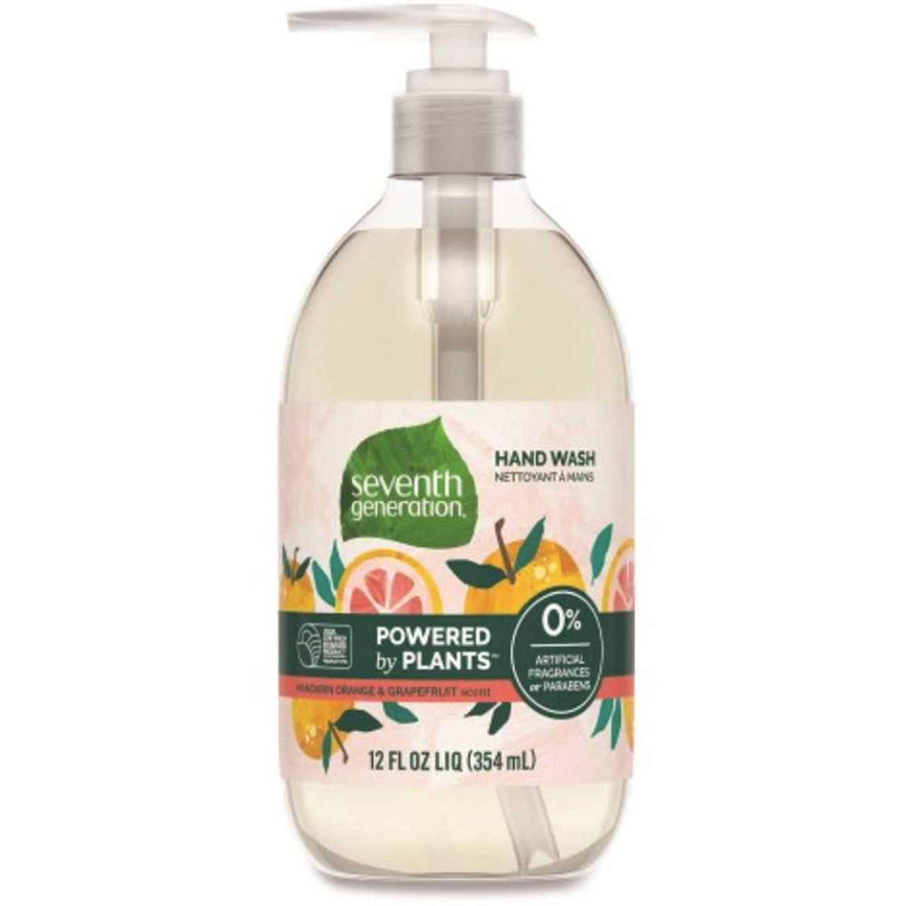 Seventh Generation Natural Hand Wash,mandarinoRange&grapefruit,12oz, Carton Of 8 Seventh Generation Natural Hand Wash,mandarinoRange&grapefruit,12oz, Carton Of 8