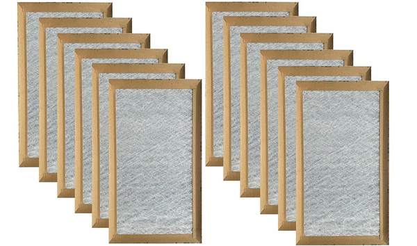 16" x 20" x 1" Disposable Dual-Density Fiberglass Filter Panel, MERV 4/5 12 pk