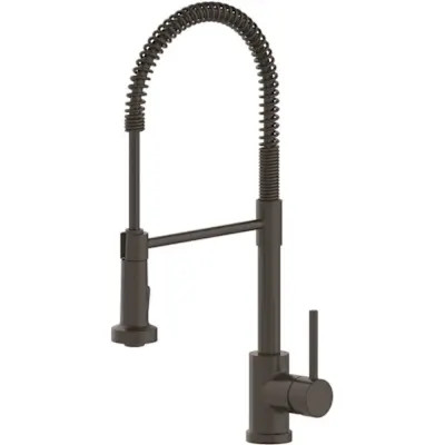 Spartan Seasons Westwind Single-Handle Pull Down High-Arc Kitchen FaucetÂ  Matte Black