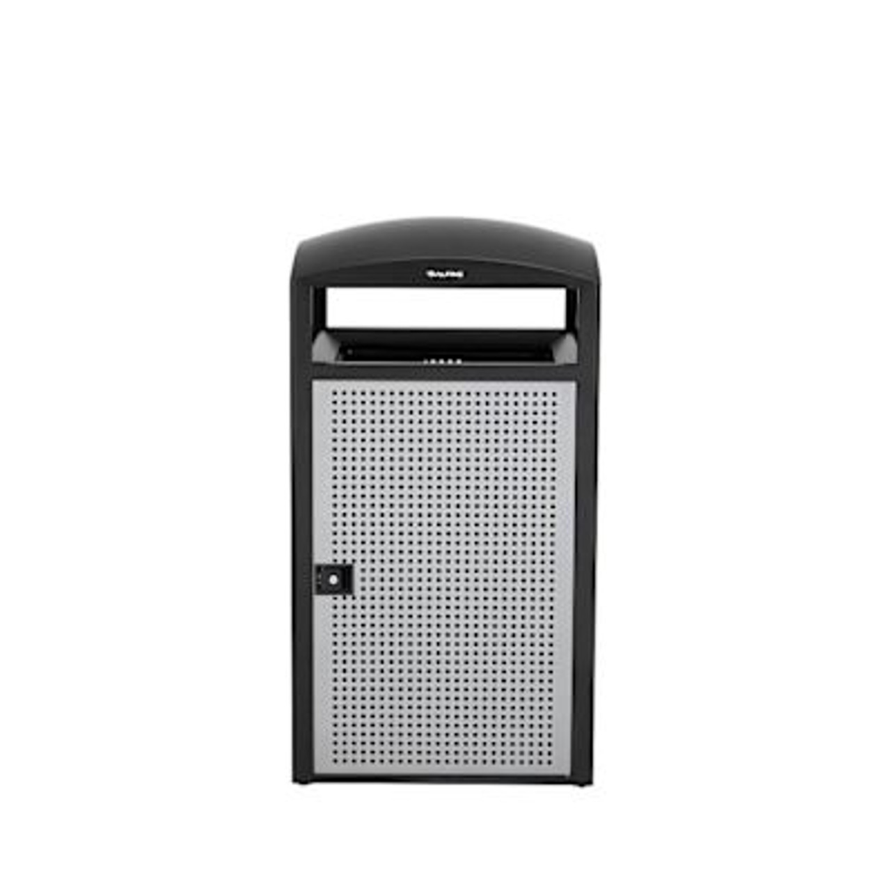 Alpine Industries 55-Gallon All Weather Outdoor Trash Can Receptacle With Door