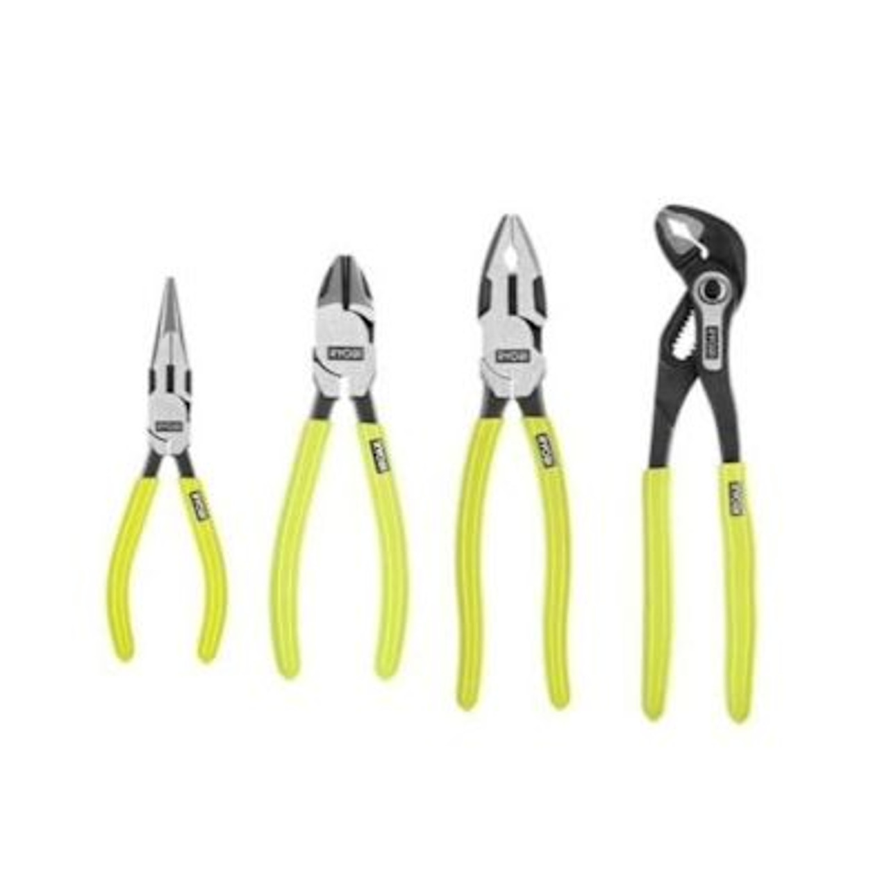 Ryobi High Leverage Plier Set, 4 Piece