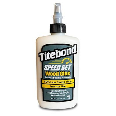 Titebond Speed Set Wood Glue, 8 Oz. Bottle, Package Of 12
