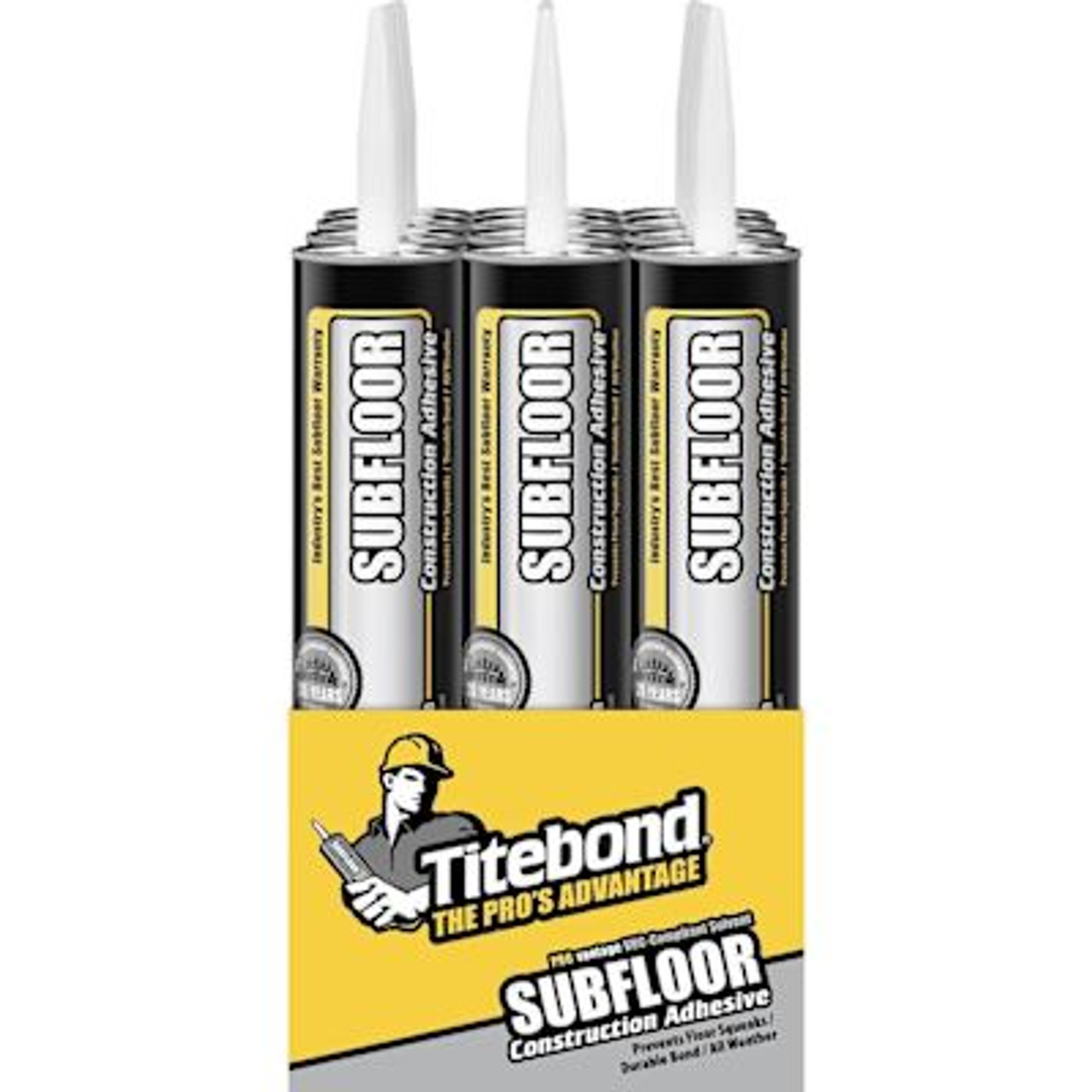 Titebond Provantage Subfloor Construction Adhesive, 28 Oz., Package Of 12
