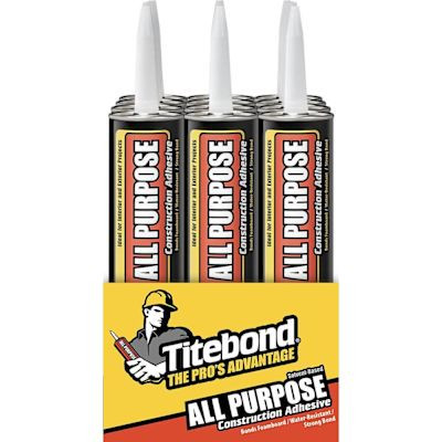 Titebond Solvent-Based All Purpose Construction Adhesive, 10 Oz., Package Of 12