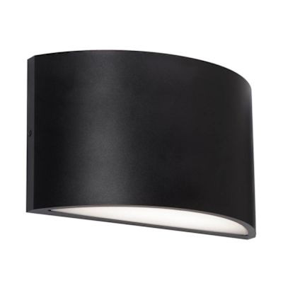 Afx Celia 7" LED Outdoor Wall Sconce, 27/30/35/40/50k, Black