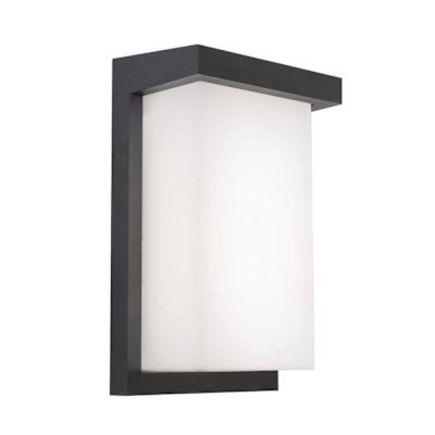 Afx Kent 11" LED Outdoor Wall Sconce, 27/30/35/40/50k, Black
