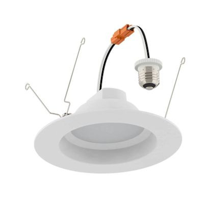 Sylvania 5" And 6" LED Retrofit Downlight, Medium Base, 4000k, 8 Watts, White