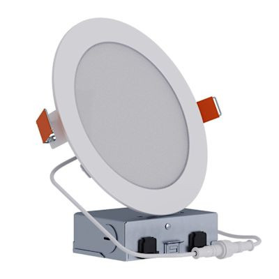 Halo 6" LED Slim Low-Glare Canless Downlight, Selectable CCT