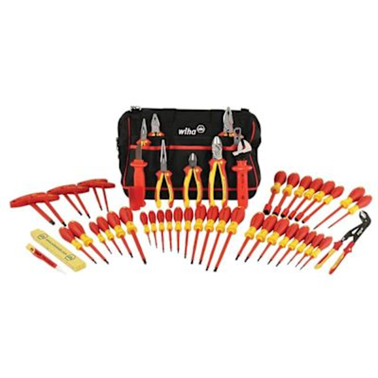 WIHA  50 Piece Master Electrician'S Insulated Tool Set In Canvas Tool Bag
