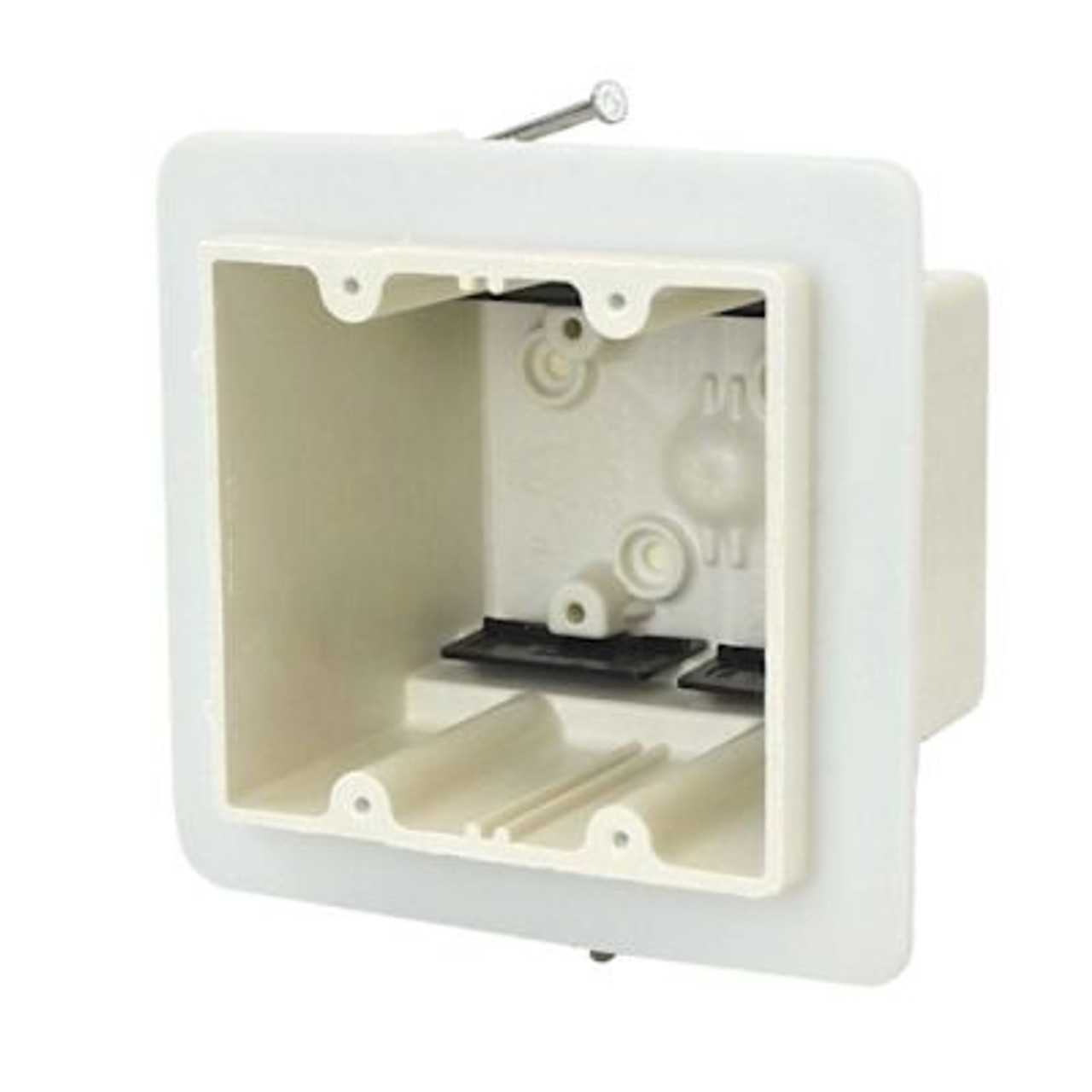 Allied Moulded 2-Gang New Work Fiberglass Vapor Seal Switch/Outlet Box Off White