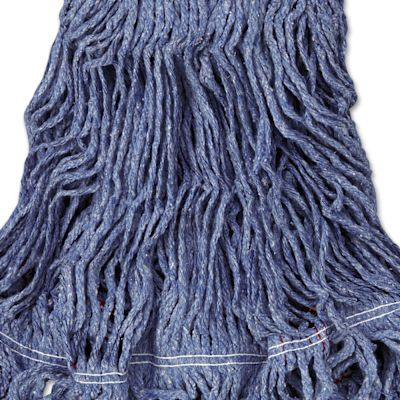 Rubbermaid Commercial Mdu Sngr Lop Mp Hed, Ble W/5in Hedbd, Gren, Carton Of 6