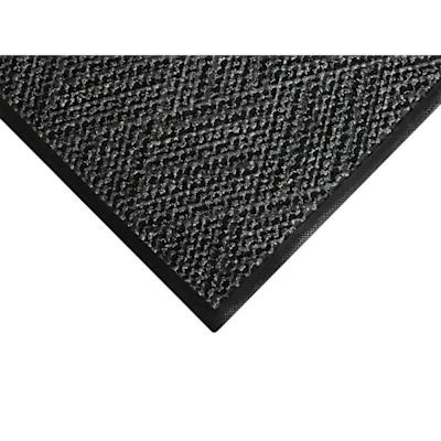 M+a Matting Waterhog Diamondcord Mat Charcoal 3'X6' Smooth Backing