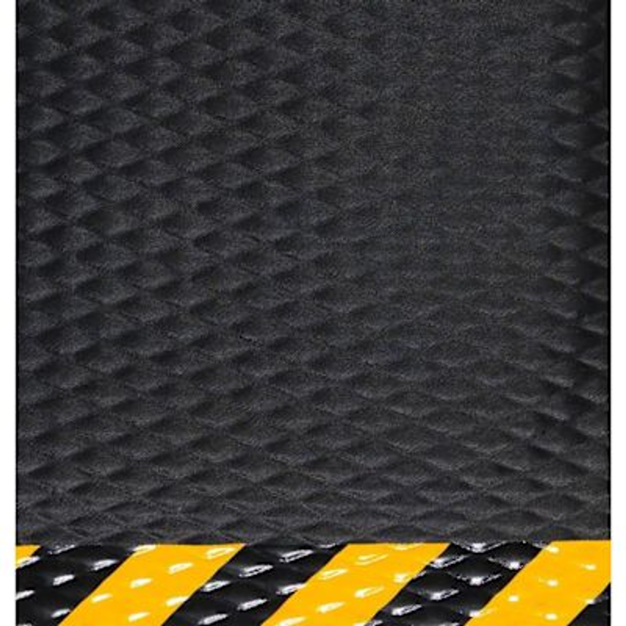 M+a Matting Hog Heaven Max Mat Black With Yellow Border 3' X 12'