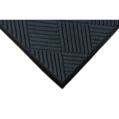 M+a Matting Waterhog Diamond Classic Mat Charcoal 2'X3' Smooth Backing