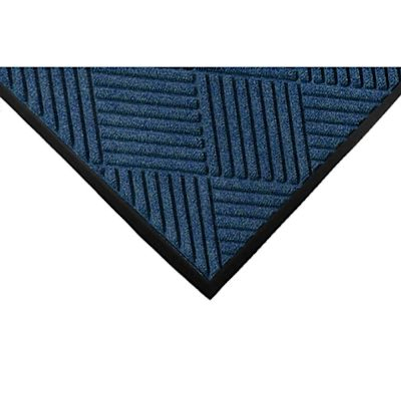 M+a Matting Waterhog Diamond Classic Mat Navy 6'X8.4' Smooth Backing