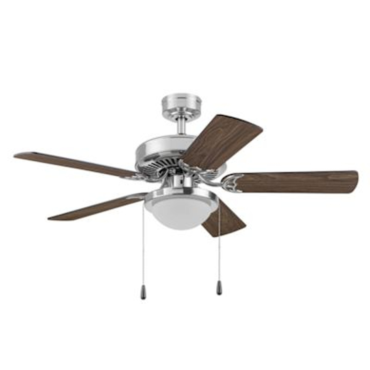 Generic Private Brand Bensfort 44" Dual Mount Ceiling Fan, Brushed Nickel