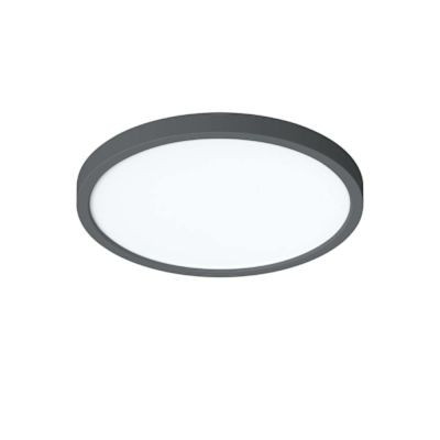 Afx Seasons Edge 14" Round LED Flush Mount Fixture 27/30/35/40/50k Black