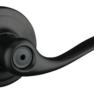 Kwikset Tustin Privacy Lever, Iron, Black