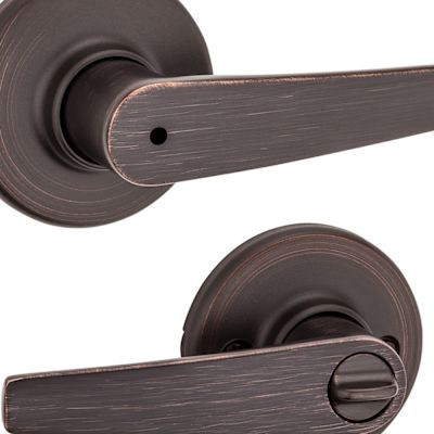 Kwikset Series Delta Privacy Lever In Venetian Bronze