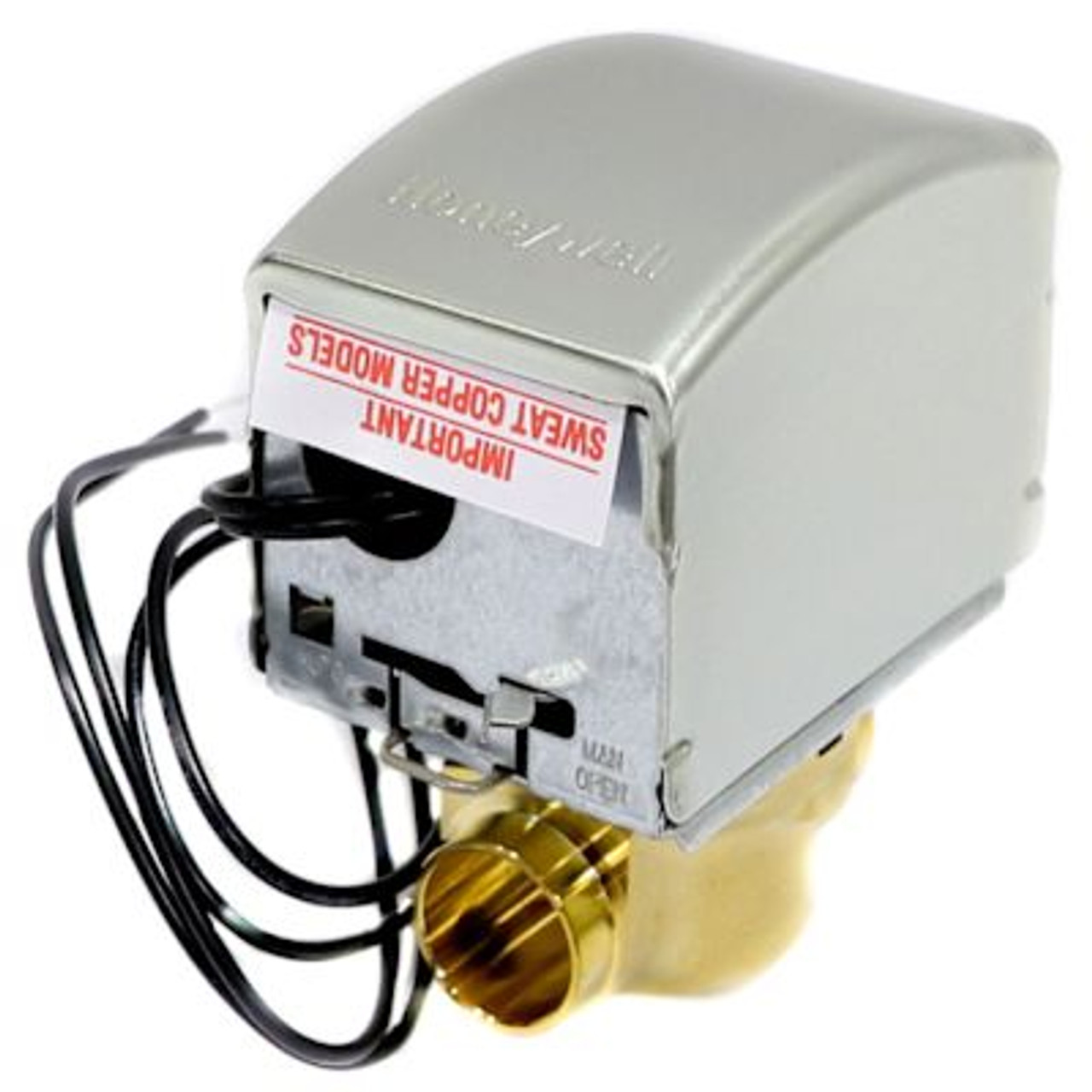 Honeywell Valve Zone 2 Way 24vac 3/4" Sweat Spring Return 18" Leads