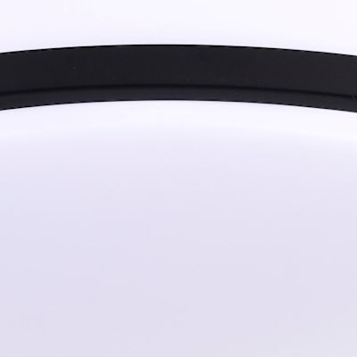 Satco Glamour LED 14" Cct Selectable Flush Mount Decorative Round Black Fixture