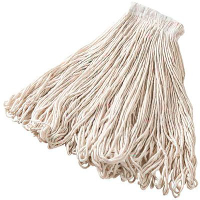 Rubbermaid 24 Oz White Cotton Loop End Wet Mop With 1" Headband Package Of 12