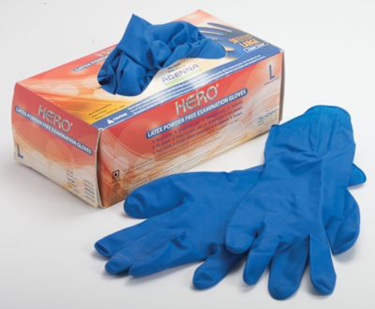 Adenna Hero® Powder-Free Latex Exam Grade Gloves X-Large Box Of 50