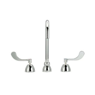 Zurn Gsneck Faucet 5 3/8" Spout 2.0 Gpm Flow In Spout Base 4" Wrist Blade Handle