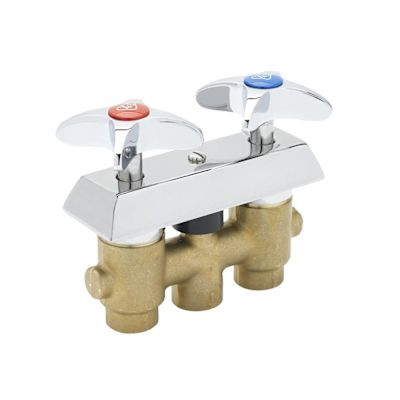 T&S Brass And Bronze Concealed Mixing Faucet Wall Mount 3/8" Npt Inlet/Outlet