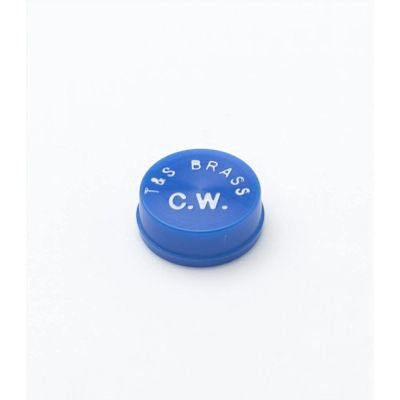 T&S Brass And Bronze Snap-In Index, Medium Blue, Cold Water Cw