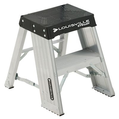 Louisville Ladder Ay8000 2 Ft. 300 Lb. Aluminum 2-Step Stool
