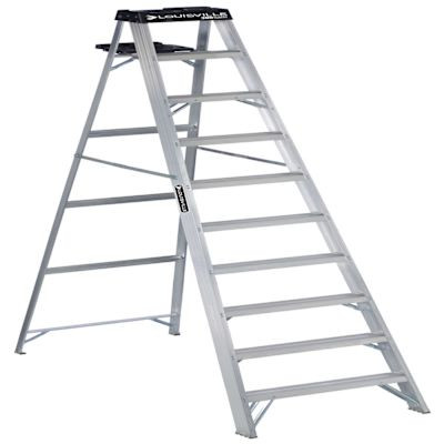Louisville Ladder As3000 10 Ft. 300 Lb. 9-Step Aluminum Step Ladder